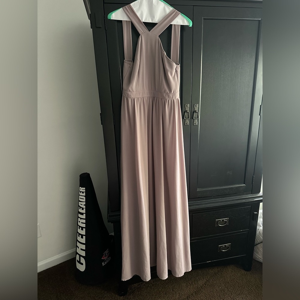 Lulu’s Taupe Maxi Dress